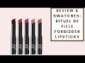 REVIEW & SWATCHES: RITUEL DE FILLE FORBIDDEN LIPSTICKS | Integrity Botanicals