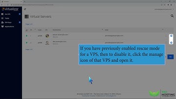 How to Disable Rescue mode in Virtualizor   TPC Hosting