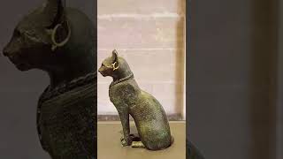 Bastet the Egyptian Cat Goddess human form and cat foem.