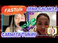 CARMELA TUNAY AND JEMA GALANZA NAG FAST TALK NAGULAT SA REQUEST NA I- GUEST SI ALYSSA OR DEANNA WONG