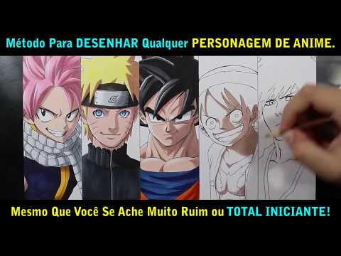 DESENHAR ANIME - APRENDER A DESENHAR - MÉTODO PASSO A PASSO