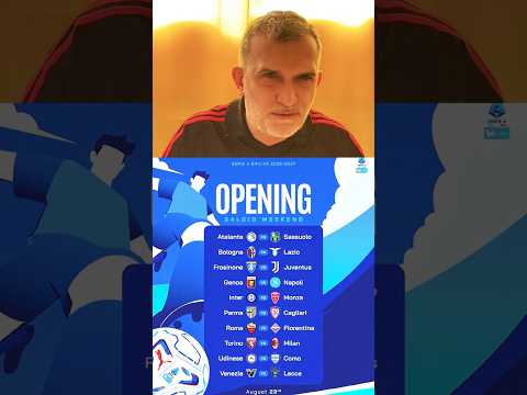 Video Commentiamo il Calendario Serie A 2026/2027 ? Non perdere il video domani alle 14