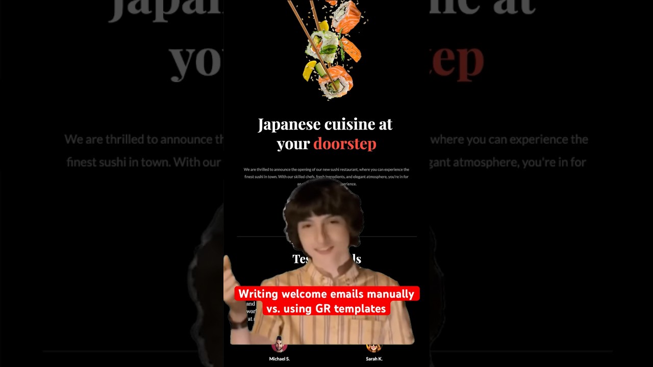 Writing Welcome Emails Manually vs. Using GetResponse Templates