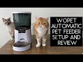 WOPET AUTOMATIC PET FEEDER SETUP AND REVIEW | SVEN AND ROBBIE