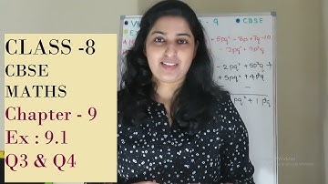 Class 8 - Chapter 9 - Algebraic Expressions & Identities -Ex:9.1 -Q3 &Q4