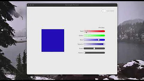 Qt/QML: Rectangle Preview App
