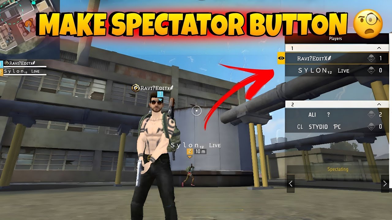 Spectator Button Create Spectator👀 Buttons in FreeFire Craftland (Easy Script !) - YouTube