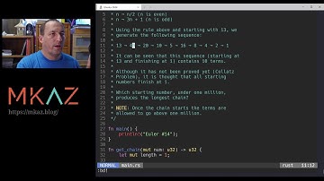 Euler #14 in Rust - Longest Collatz sequence