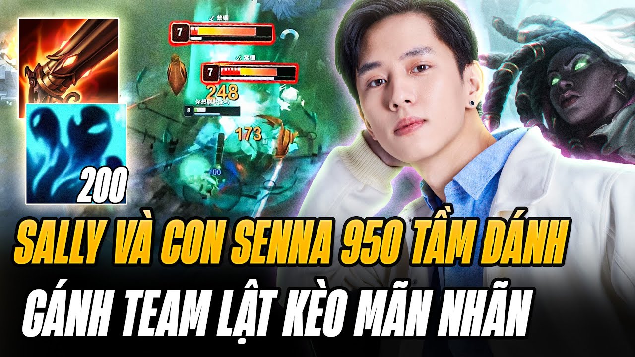 Sally Và Con Senna 200 Hồn 950 Tầm Đánh Gánh Team Lật Kèo Cùng Nhiệm Vụ Ẩn Với Thresh Hỗ Trợ Đối Thủ