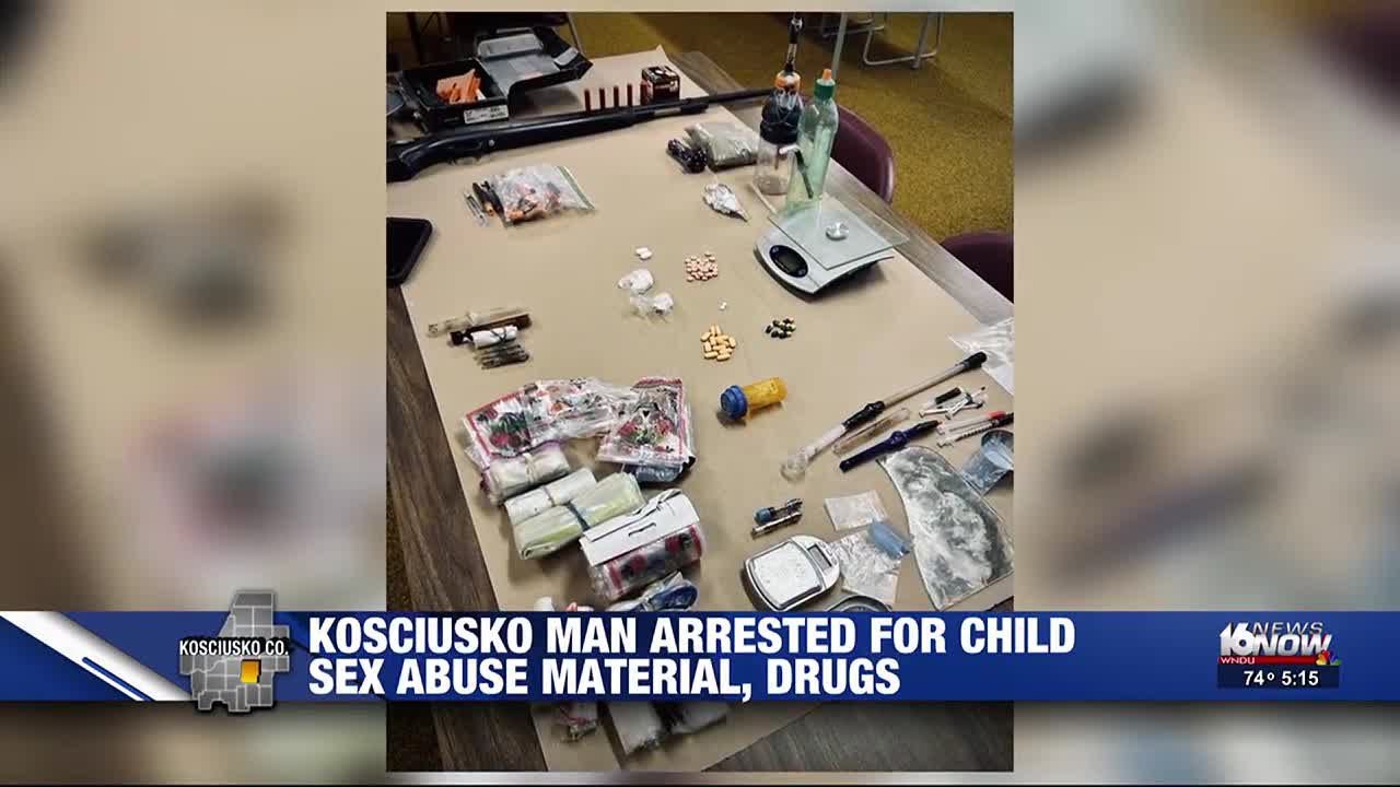 Kosciusko County man arrested for child sex abuse material, drugs - YouTube