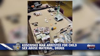 Kosciusko County man arrested for child sex abuse material, drugs