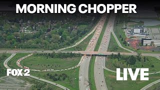 SkyFOX flies over Metro Detroit morning commute