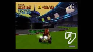 Crash Team Racing (PS1): Dingodile- Turbo Track: Relic Race (Walkthrough) screenshot 3