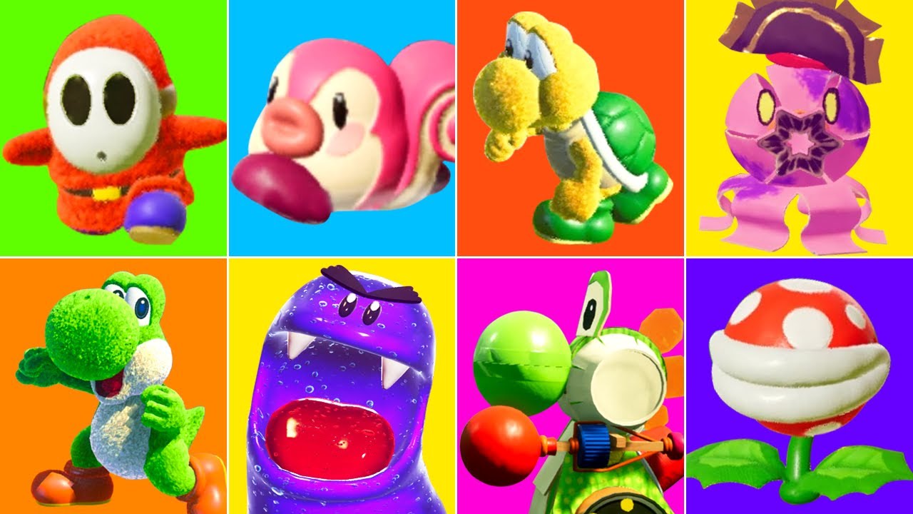 Yoshi's Crafted World 100% Walkthrough - Part 1 - Sunshine Station, Yarrctopus Docks + Go-Go Land