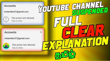 how to get back terminated || suspended youtube channel in tamil || karai tamizha 2022
