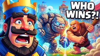 GIANT vs GOLEM in Clash Royale Battles screenshot 4