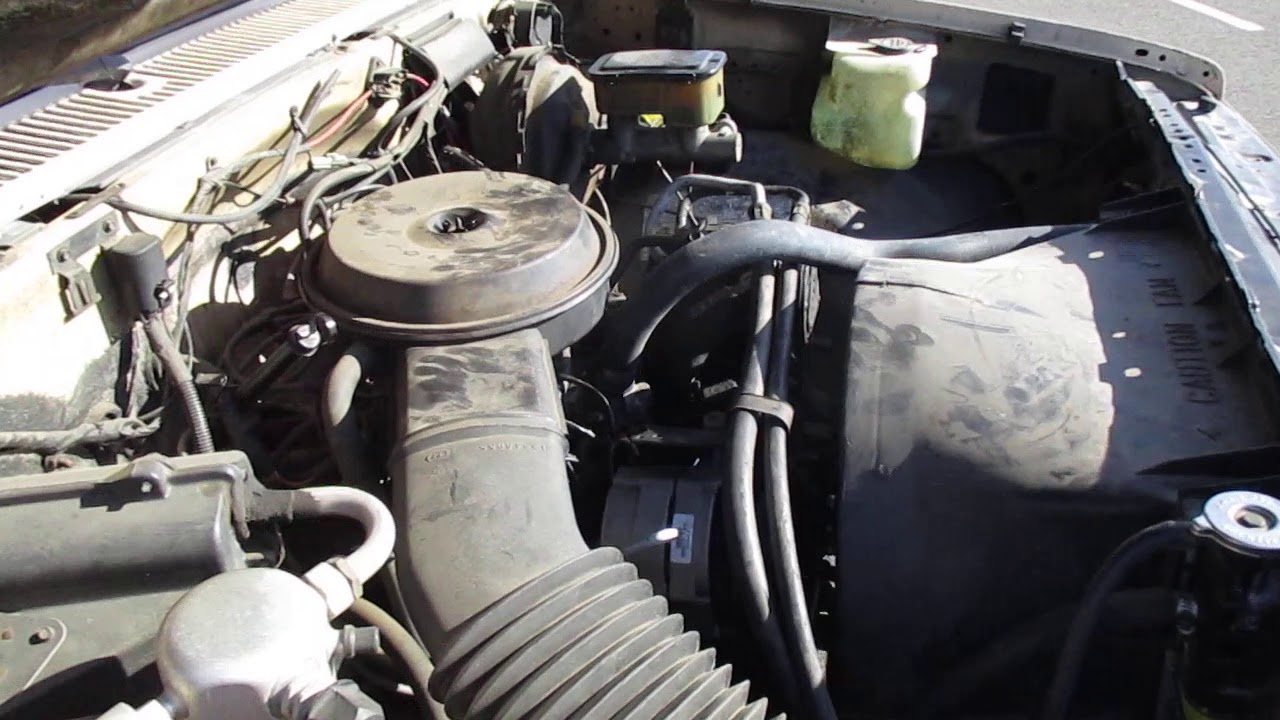1987 GMC Truck Engine - YouTube