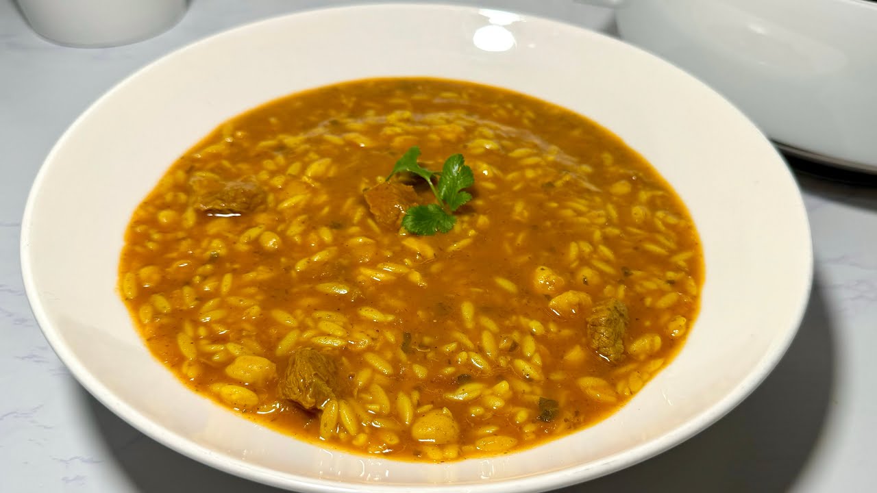 Soupe hivernale réconfortante à la Viande d’Agneau et Langues d’Oiseaux 😋