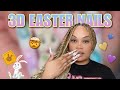 CREATING AN EASTER NAIL DESIGN BASED OFF OF YOUR COMMENTS 🐰🐣 Hard Builder Gel Nails Tutorial