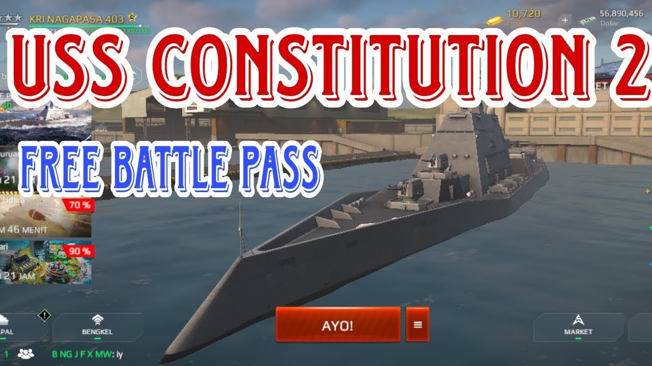 USS CONSTITUTION 2 || REVIEW KAPAL GRATIS DARI BATTEL PASS || MEMILIKI ...