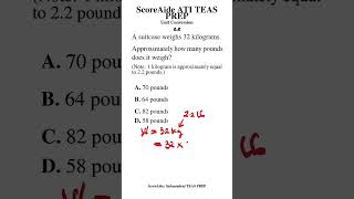 ATI TEAS Unit Conversion Trick (kg to pounds) 🔥