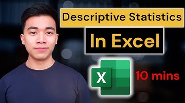 Descriptive Statistics Stock Analysis in Excel in 10 mins