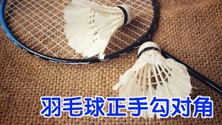 打羽毛球如何正手勾对角？|羽毛球技巧 Badminton Forehand Technique