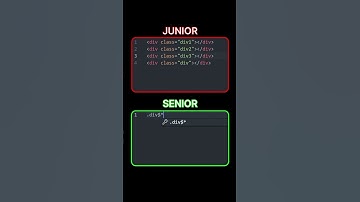 Junior vs Senior 💪 | #html5 #htmlcoding #coding  #javascript #frontend @Codingknowledge-yt