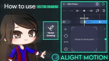How to animate using Vector Drawing Tutorial in Alight Motion || Gacha Stu-Club Tutorial ||