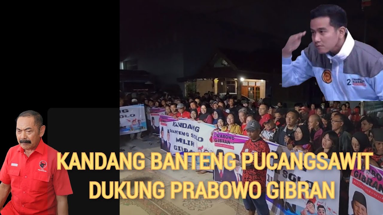 Kandang Banteng Solo Jebol Ratusan Simpatisan Pdip Solo Pucangsawit Dukung Prabowo Gibran Youtube
