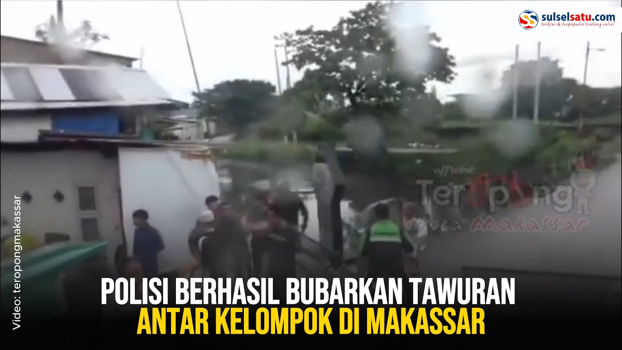 Polisi Berhasil Bubarkan Tawuran Antar Kelompok di Makassar