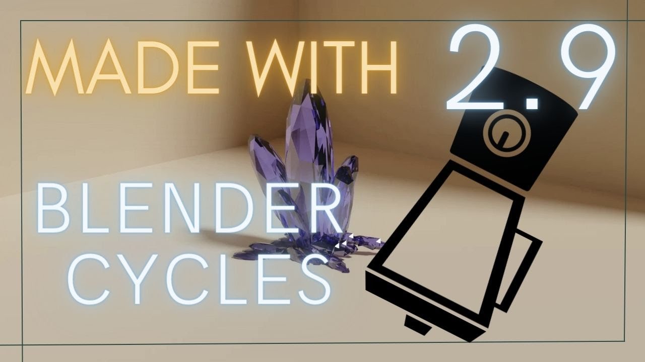 Blender Cycles, crystal cycles with blender 2.9 🧐 easy blender tutorial ...
