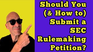 Should You (& How to) Submit a SEC Rulemaking Petition