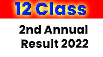 12th Class 2nd Annual Result 2022 - Intermediate 2nd Annual Result 2022