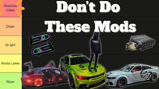 Ranking EVERY TYPICAL Dodge Charger Mod Worst to Best (Tier List)