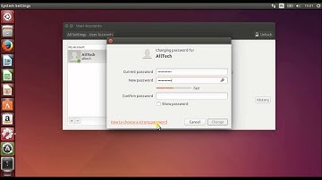 change password in ubuntu