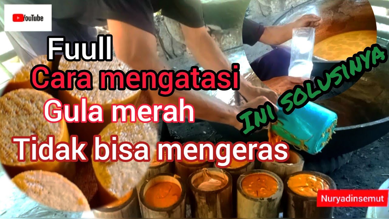 pembuatan gula merah dan cara mengatasi gula merah tidak mengeras atau susah di cetak
