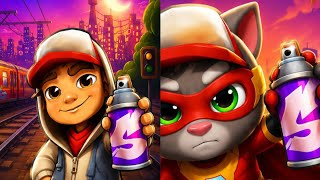Subway Surfers & Talking Tom Hero Dash Game Comparison With New Updates  screenshot 5