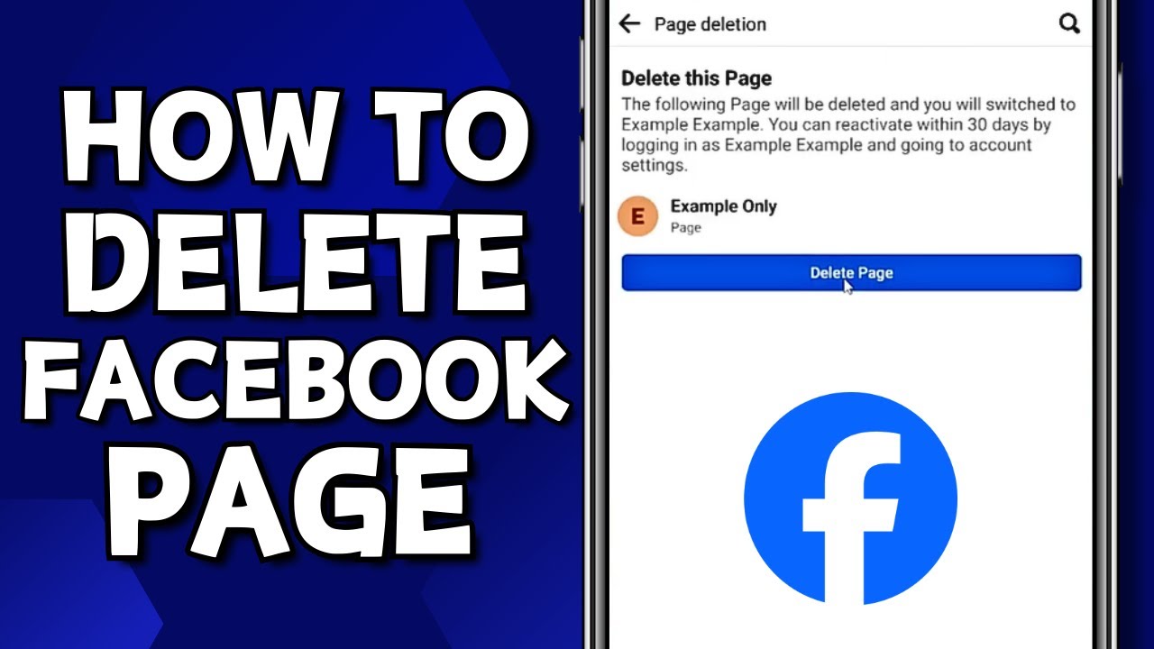 How to Delete My Facebook Page (Step by Step) - YouTube