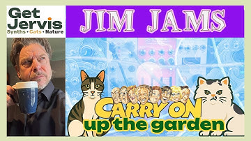 Jamming in Jimjams : Modular Garden Special with #cat #synth #dawless