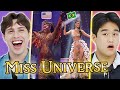 Korean Teen & Brazilian Guy React To Miss Universe 2020 National Costume