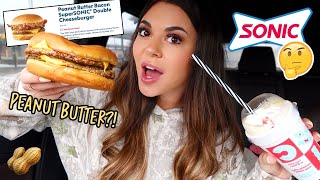 Sonics New PEANUT BUTTER BURGER! + Q&A - scary uber story, grieving update...