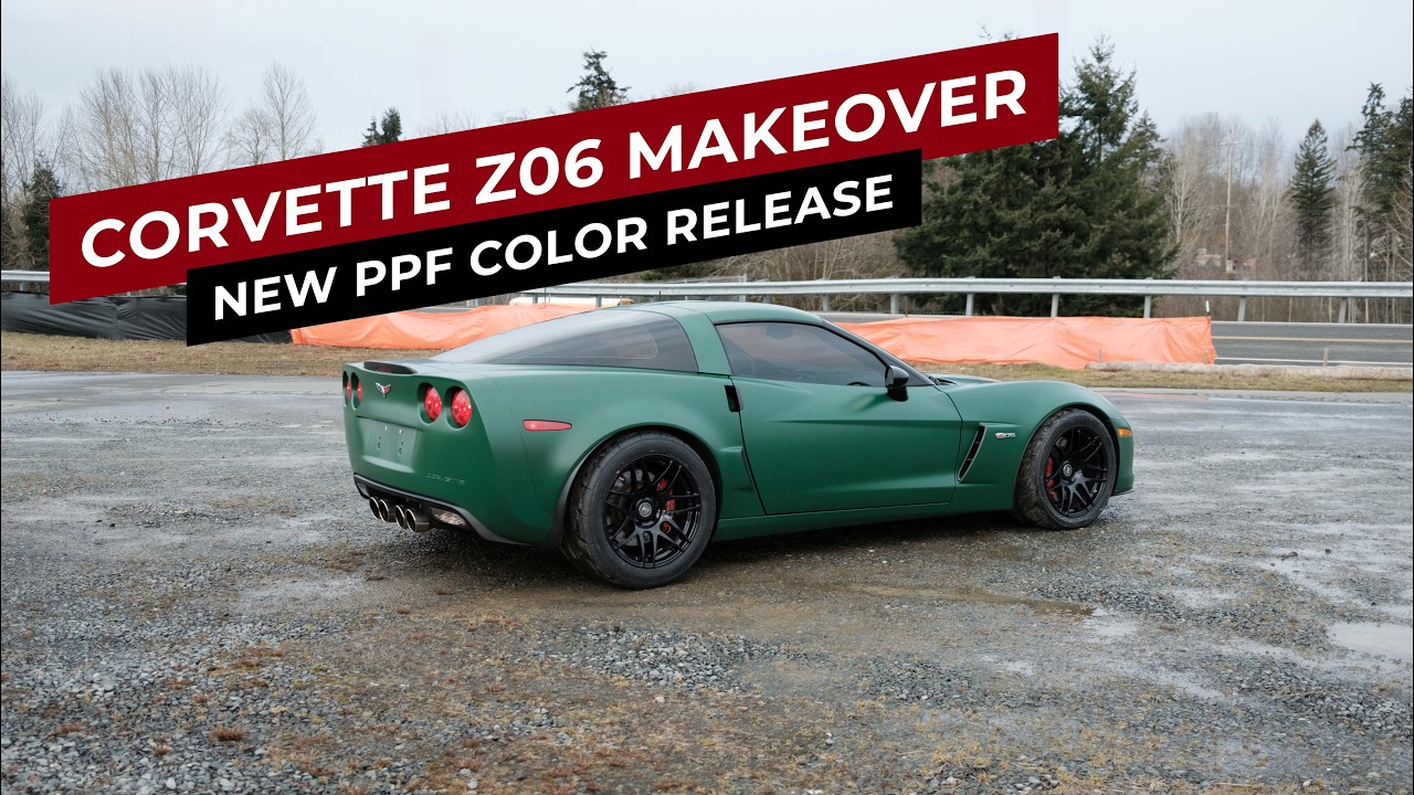 Corvette Z06 Makeover: In matte colored Paint Protection Film