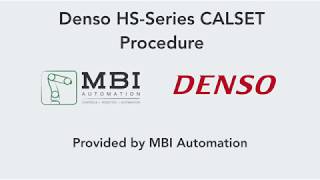 Denso Hs-Series Calset Procedure