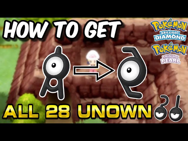 How to Catch All the Unowns in Pokémon Diamond/Pearl/Platinum