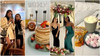 Weekly vlog: food and friends, confessions, grwm mariage, soirée backto2000 !