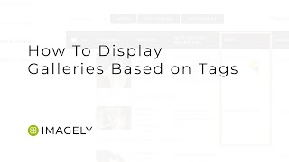 How To Display Galleries Based on Tags