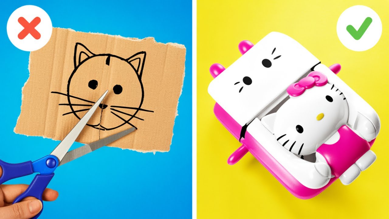 ТЕСТИРОВАНИЕ ВИРУСНЫХ ИДЕЙ ИЗ КАРТОНА 💡Творческие советы для всей семьи!