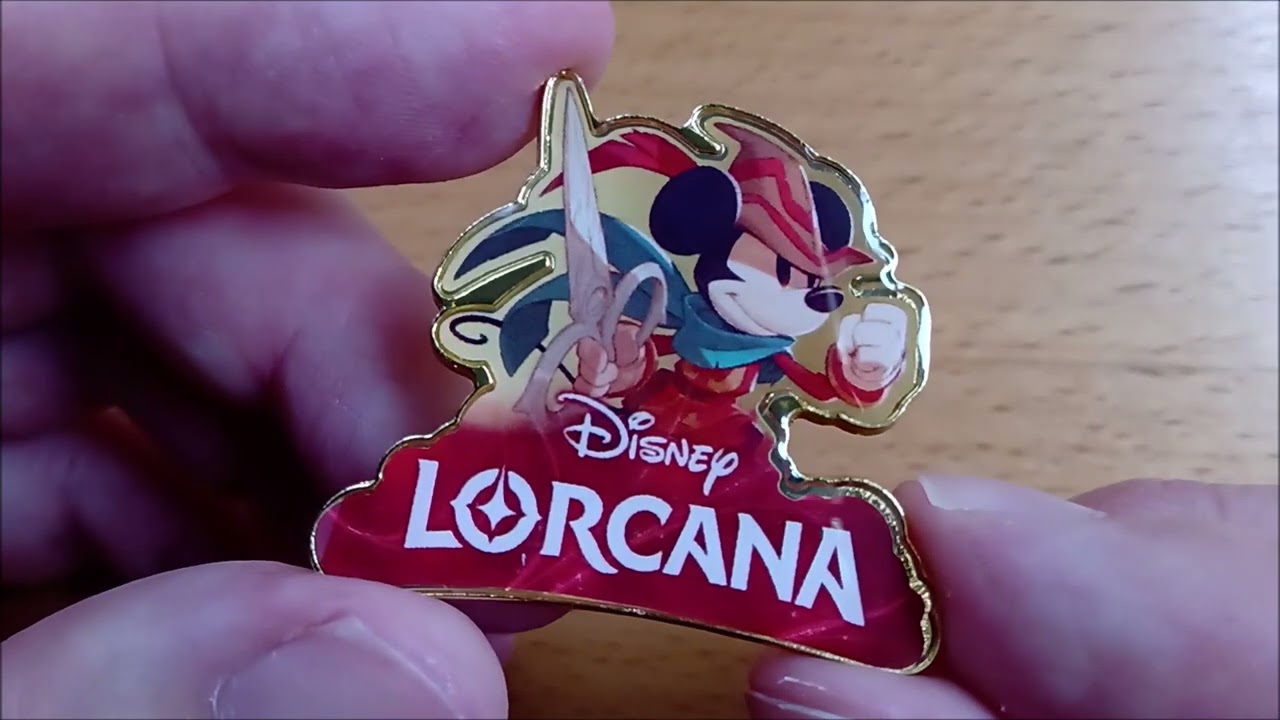 Disney Lorcana ピンバッジ 赤(紫) Disney Lorcana Pin Badges explained - 2023 edition - YouTube
