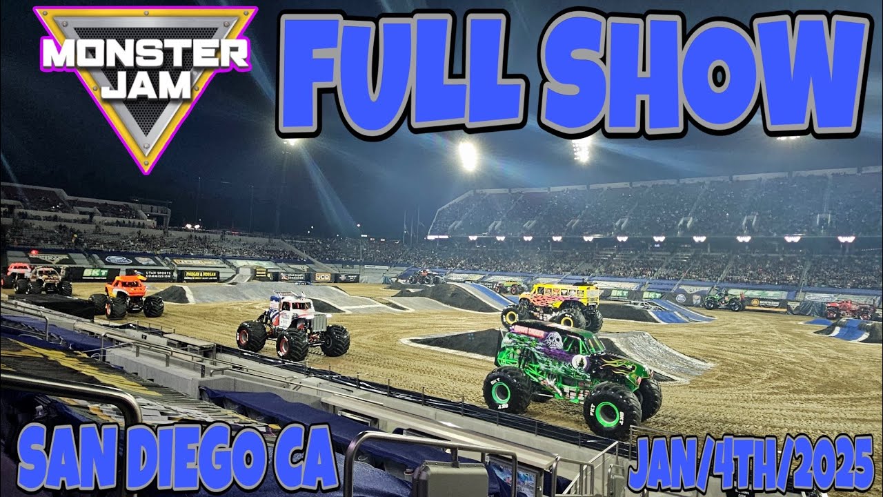 Monster Jam San Diego CA, Jan/4th/2025, Full Show! - YouTube